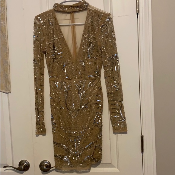 missguided gold sequin dress Missguided Dresses | Missguided Gold Sequin Dress | Color: Black/Gold | Size: M